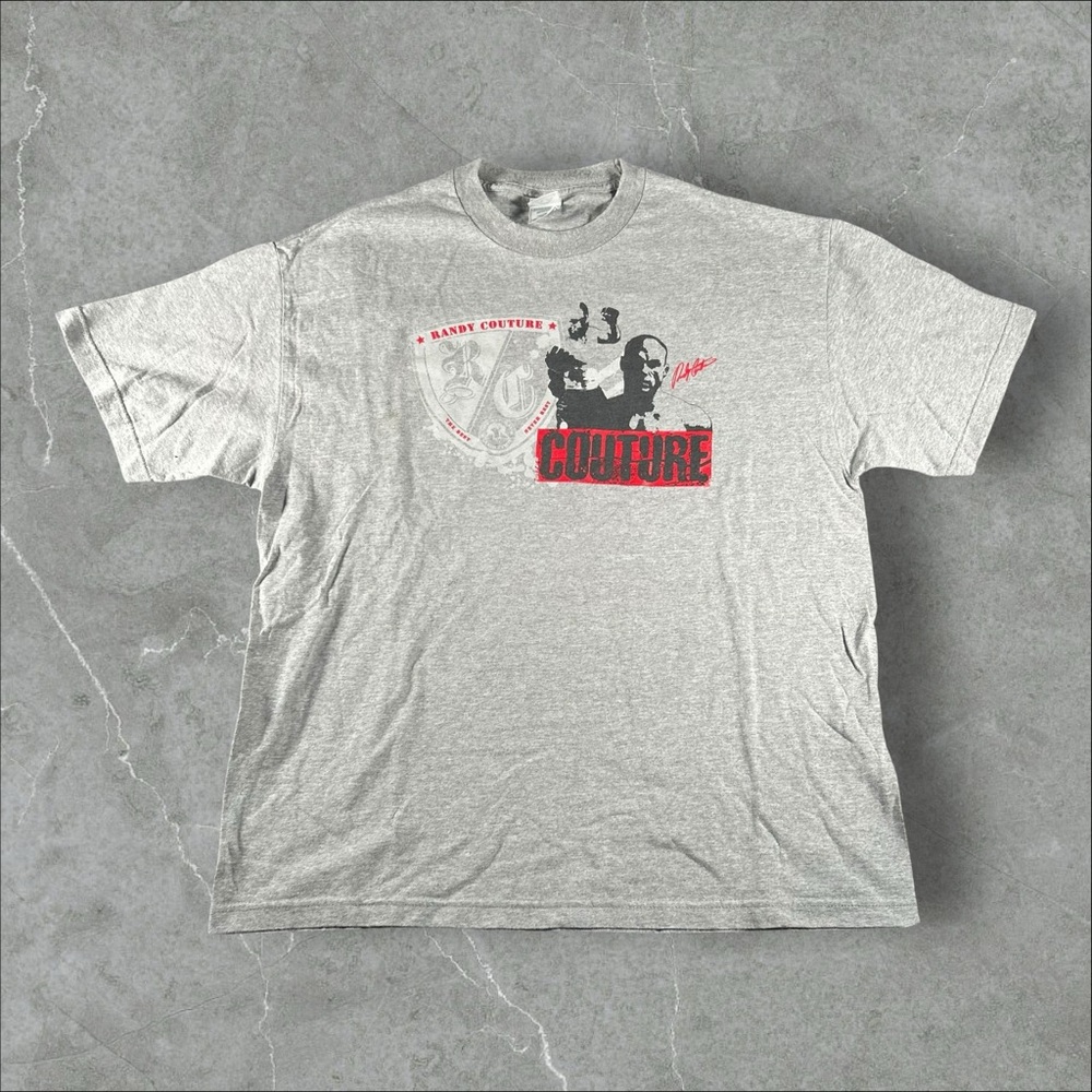 Vintage Randy Couture Shirt Mens XL Grey Y2K‎ Boxing MMA Fighter Xtreme Couture